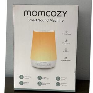 Momcozy Smart Sound Machine – App-Controlled, Cry Sensor, Night Light, 34 Sounds
